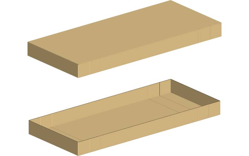 Un fond et un couvercle en carton ondulé qui s’adaptent à différentes longueurs de pièces : une gestion simplifiée et des coûts optimisés près du Puy-en-Velay