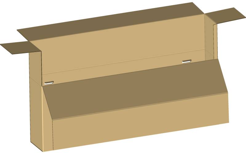 Un abattant assure un conditionnement simple et à hauteur pour les opérateurs