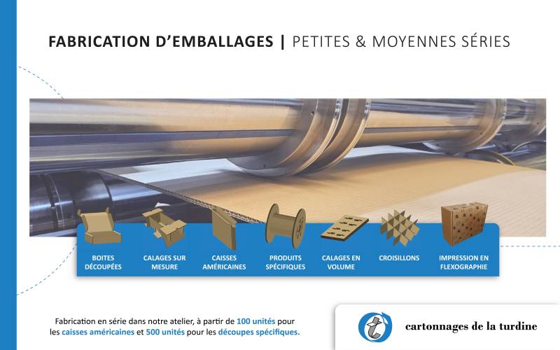 Votre partenaire de confiance pour vos fabrication d’emballages ultra spécifiques en petites et moyennes séries industrielles près de Lyon