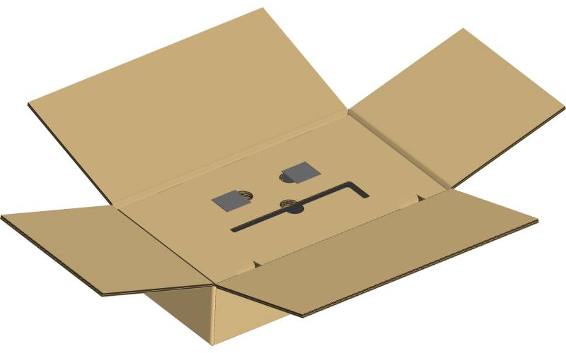 Fabrication de cales à empreintes en carton ondulé double cannelure pour protéger des pièces lourdes à Saint-Etienne dans la Loire